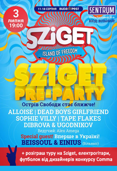 sziget pre-party