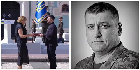«Золота Зірка» для родини: Зеленський вшанував загиблого майора 100 ОМБр