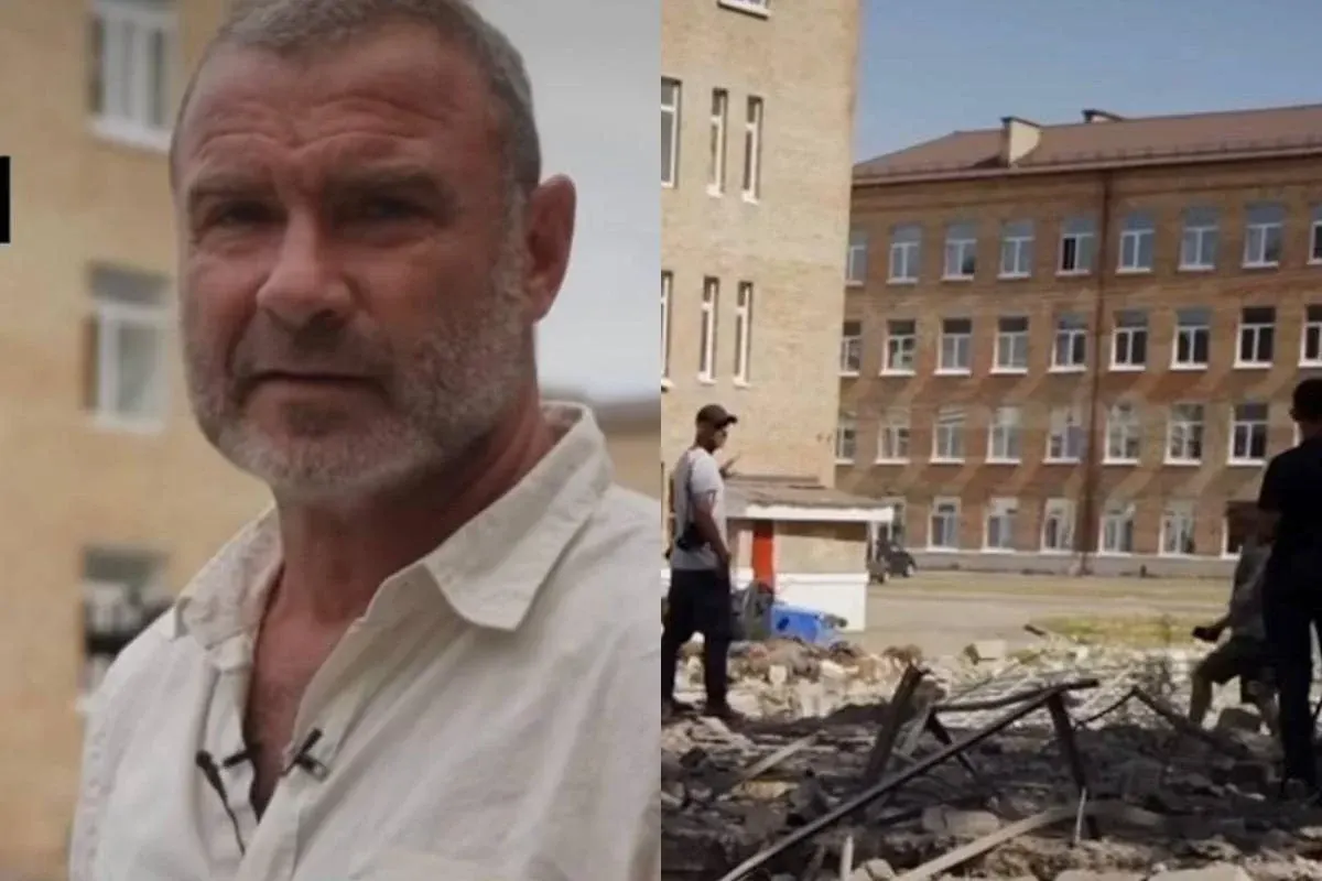 Лієв Шрайбер приїхав на місце ракетної атаки в Києві