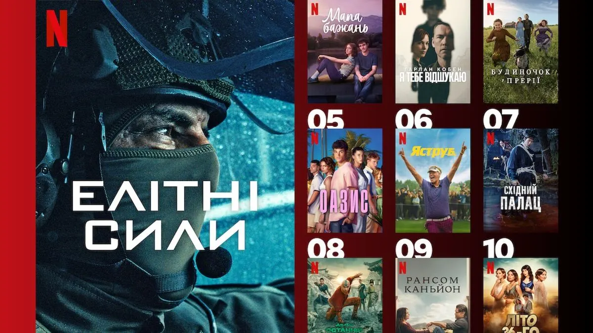 Топ-10 серіалів Netflix в Україні: що обирають глядачі цього тижня