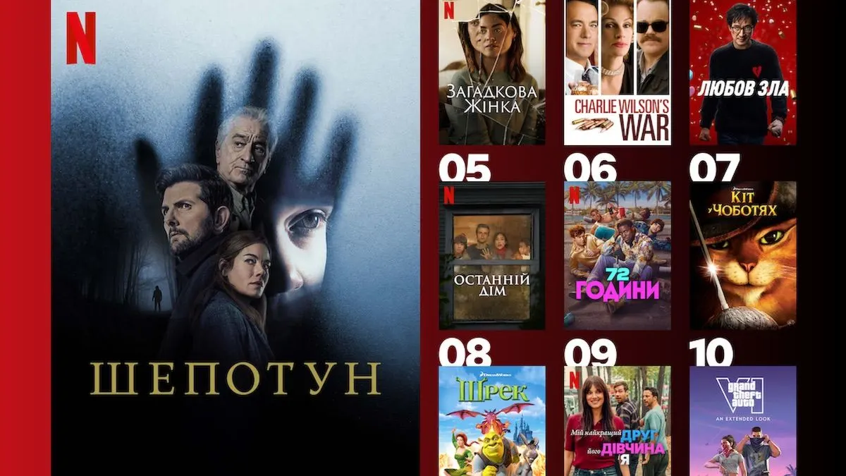 Що українці дивляться на Netflix: трилер, психоз і політика